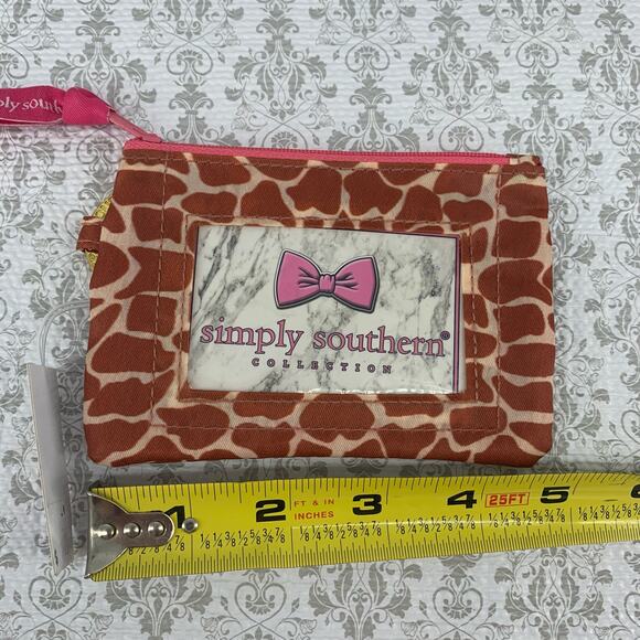 Simply Southern ID Wallet Keychain Brown Giraffe Print Cute BOHO NWT - Picture 6 of 9